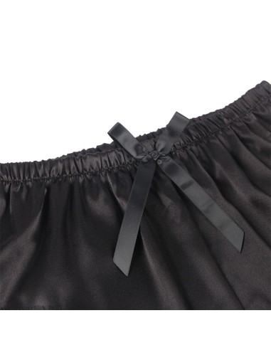 SUBBLIME 953935 CAMISAN INFORMAL DE SEDA PANTALAN ENCAJE NEGRO S M