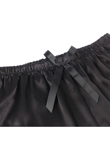 SUBBLIME 953935 CAMISAN INFORMAL DE SEDA PANTALAN ENCAJE NEGRO S M