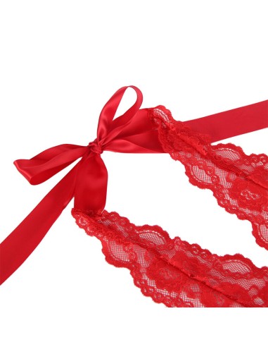 SUBBLIME 953980 BODY SEXY CON VOLANTES CINTURAN ROJO L XL