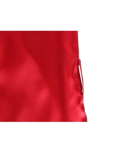 SUBBLIME 954017 CAMISOLA DE ENCAJE ESPALDA TRANSPARENTE TANGA ROJO NEGRO S M