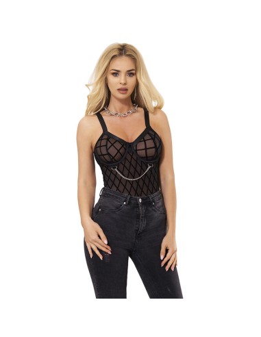 SUBBLIME 954260 BODY CON CADENAS LIGUEROS NEGRO S M