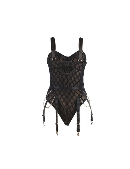 SUBBLIME 954277 BODY CON CADENAS LIGUEROS NEGRO L XL