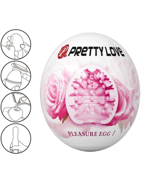 PRETTY LOVE MASTURBADOR MASCULINO HUEVO ROSA