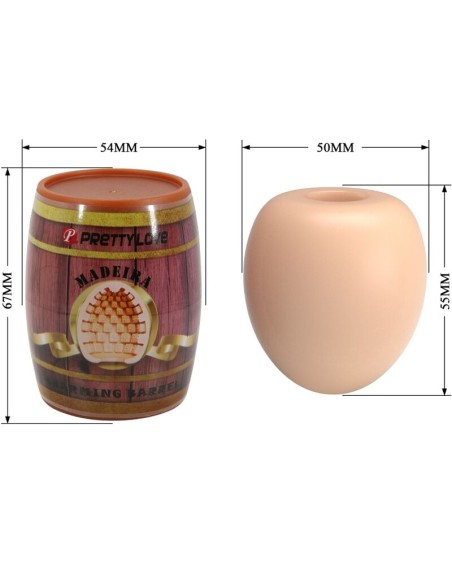 PRETTY LOVE MASTURBADOR MASCULINO HUEVO NATURAL MODELO 2