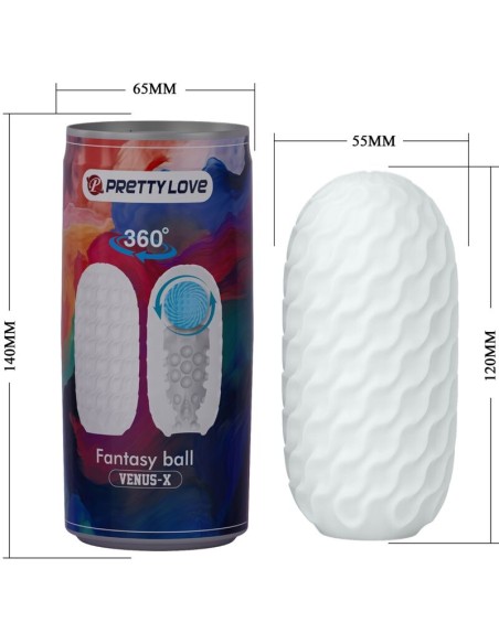 PRETTY LOVE VENUS X MASTURBADOR MASCULINO MODELO 2 BLANCO