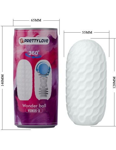 PRETTY LOVE VENUS X MASTURBADOR MASCULINO MODELO 3 BLANCO