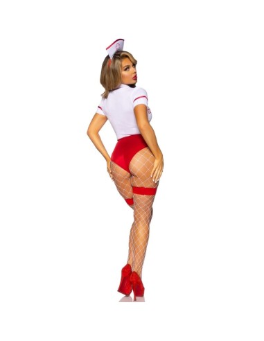 LEG AVENUE DISFRAZ ENFERMERA SEXY ROJO BLANCO S