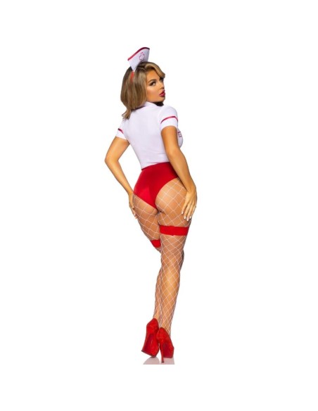 LEG AVENUE DISFRAZ ENFERMERA SEXY ROJO BLANCO M
