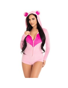 LEG AVENUE BODY OSITO TERCIOPELO ROSA S 2