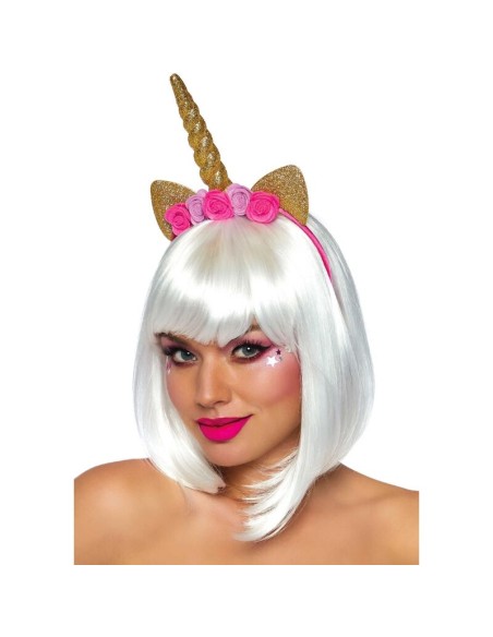 LEG AVENUE DIADEMA DE UNICORNIO CON FLORES DORADO