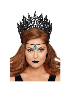 LEG AVENUE CORONA CON PURPURINA Y JOYA NEGRO