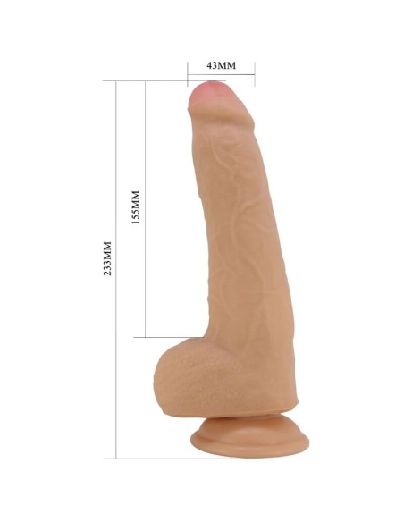 PRETTY LOVE DRACO DILDO REALASTICO 23 CM NATURAL