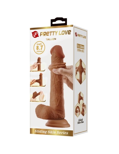 PRETTY LOVE TALLEN DILDO REALASTICO 22 CM MULATO