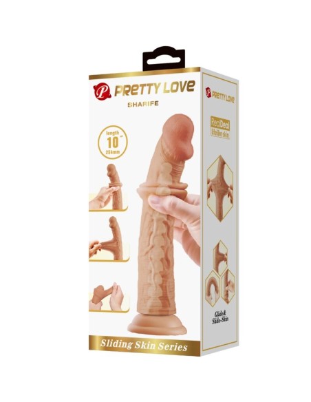 PRETTY LOVE SHARIFE DILDO REALASTICO 25 CM NATURAL