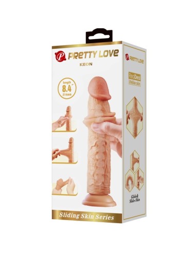 PRETTY LOVE KEON DILDO REALASTICO 21 CM NATURAL