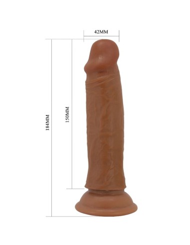 PRETTY LOVE QUENTIN DILDO REALASTICO 18 CM MULATO