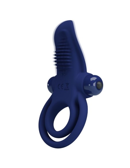 PRETTY LOVE BRONSON DOBLE ANILLO CON VIBRACIAN AZUL