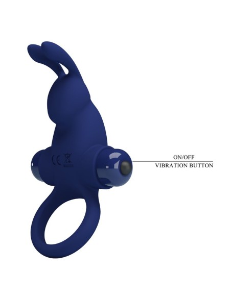 PRETTY LOVE JIRO ANILLO RABBIT CON VIBRACIAN AZUL