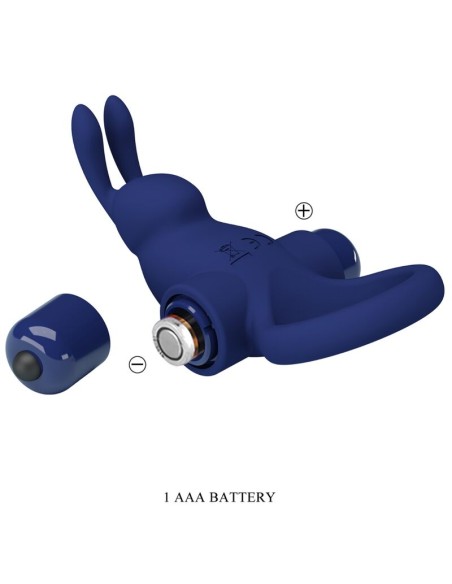 PRETTY LOVE JIRO ANILLO RABBIT CON VIBRACIAN AZUL