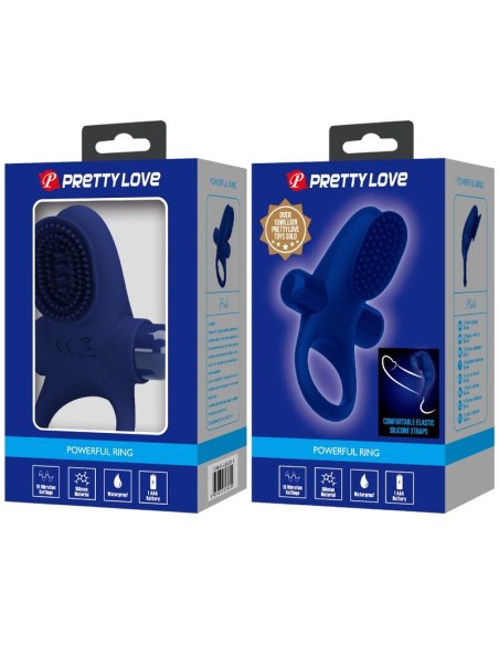 PRETTY LOVE PALLE ANILLO CON VIBRACIAN AZUL