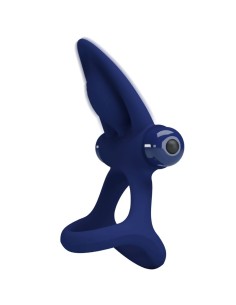 PRETTY LOVE MAT DOBLE ANILLO CON VIBRACIAN ESTIMULADOR AZUL 2