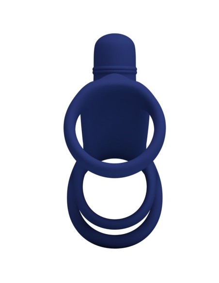 PRETTY LOVE ELISH ANILLO VIBRADOR CON EXTENSIAN AZUL