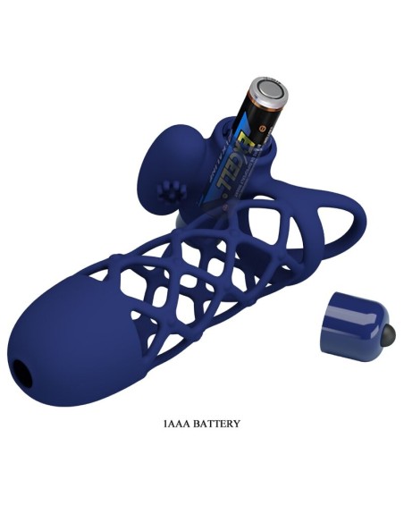 PRETTY LOVE GIANN ANILLO VIBRADOR CON FUNDA DE SILICONA AZUL PRETTY LOVE GIANN ANILLO VIBRADOR CON FUNDA DE SILICONA AZUL