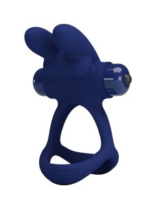 PRETTY LOVE FRANCISCO DOBLE ANILLO VIBRADOR RABBIT AZUL