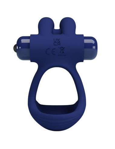 PRETTY LOVE FRANCISCO DOBLE ANILLO VIBRADOR RABBIT AZUL