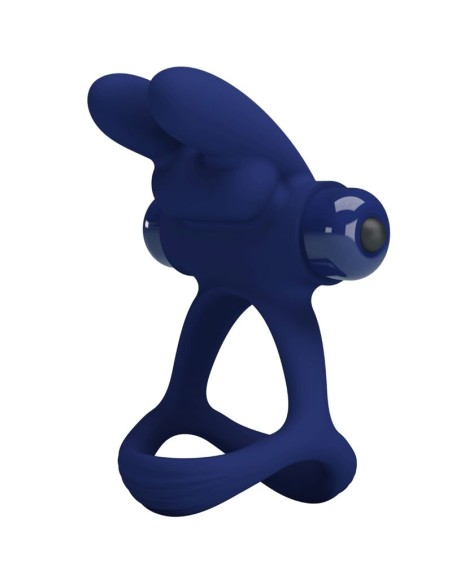 PRETTY LOVE FRANCISCO DOBLE ANILLO VIBRADOR RABBIT AZUL