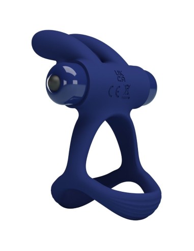 PRETTY LOVE FRANCISCO DOBLE ANILLO VIBRADOR RABBIT AZUL