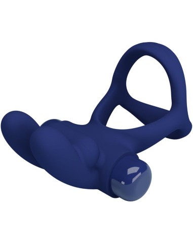 PRETTY LOVE FRANCISCO DOBLE ANILLO VIBRADOR RABBIT AZUL