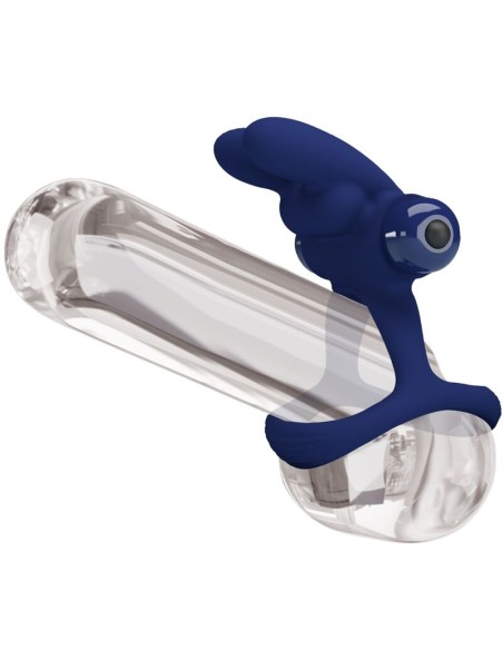 PRETTY LOVE FRANCISCO DOBLE ANILLO VIBRADOR RABBIT AZUL