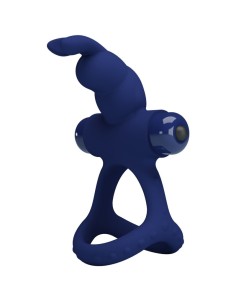 PRETTY LOVE LUCHITO DOBLE ANILLO VIBRADOR RABBIT AZUL 2