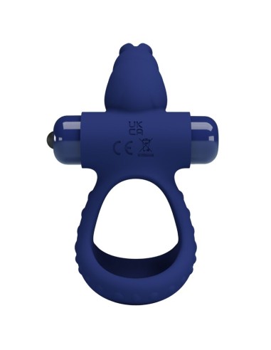 PRETTY LOVE LUCHITO DOBLE ANILLO VIBRADOR RABBIT AZUL