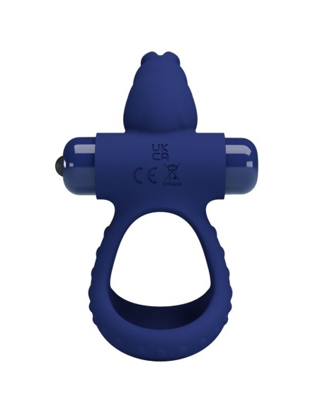 PRETTY LOVE LUCHITO DOBLE ANILLO VIBRADOR RABBIT AZUL