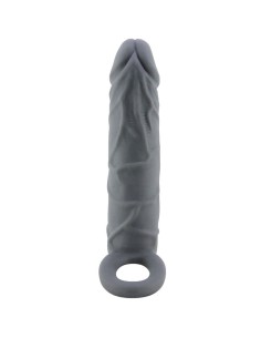 PRETTY LOVE FUNDA DE PENE DE PIEL REALASTICA GRIS OSCURO