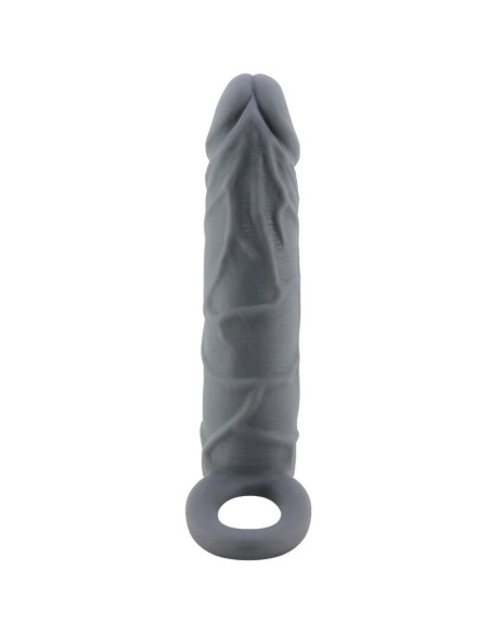 PRETTY LOVE FUNDA DE PENE DE PIEL REALASTICA GRIS OSCURO