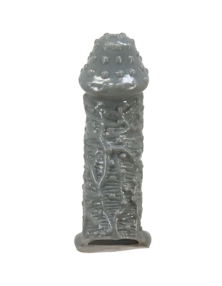 PRETTY LOVE FUNDA REALASTICA ALARGADORA Y RETARDANTE PARA PENE MODELO 2 GRIS