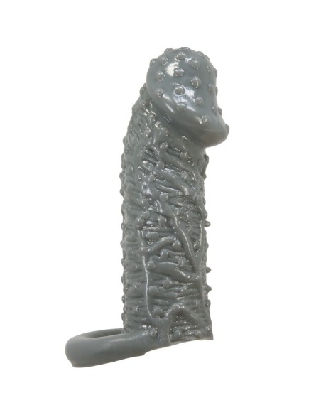 PRETTY LOVE FUNDA REALASTICA ALARGADORA Y RETARDANTE PARA PENE MODELO 2 GRIS