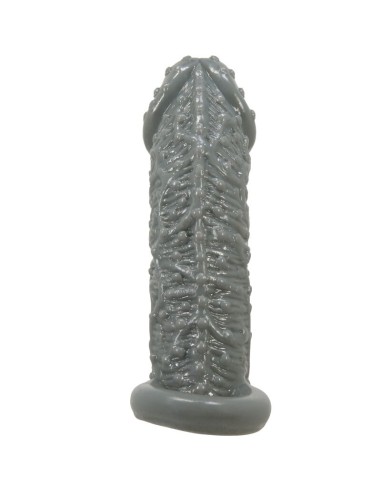 PRETTY LOVE FUNDA REALASTICA ALARGADORA Y RETARDANTE PARA PENE MODELO 2 GRIS