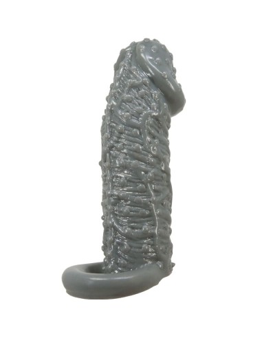 PRETTY LOVE FUNDA REALASTICA ALARGADORA Y RETARDANTE PARA PENE MODELO 2 GRIS