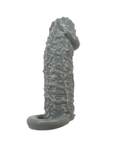 PRETTY LOVE FUNDA REALASTICA ALARGADORA Y RETARDANTE PARA PENE MODELO 2 GRIS