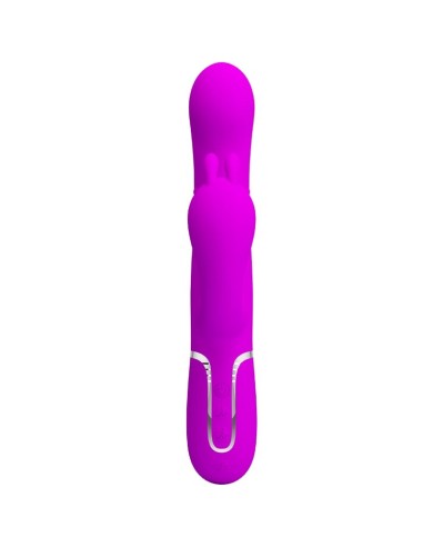 PRETTY LOVE CAMMY TRIPLE VIBRADOR MULTIFUNCIAN 4 EN 1 ROSA