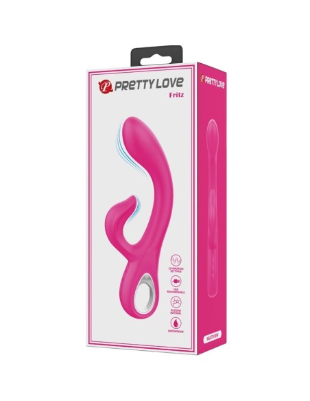 PRETTY LOVE FRITZ VIBRADOR RABBIT 12 VIBRACIONES ROSA