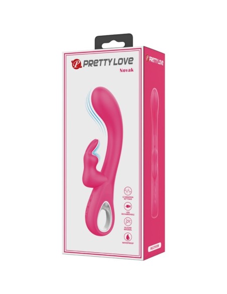 PRETTY LOVE NOVAK VIBRADOR RABBIT 12 VIBRACIONES ROSA