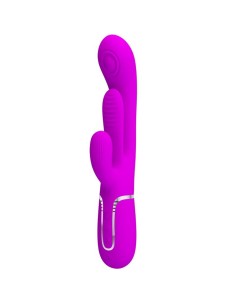 PRETTY LOVE SHANIA TRIPLE VIBRADOR RABBIT MULTIFUNCIAN ROSA