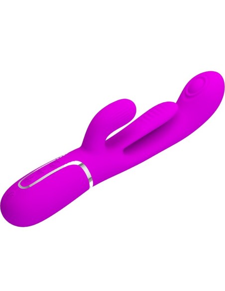 PRETTY LOVE SHANIA TRIPLE VIBRADOR RABBIT MULTIFUNCIAN ROSA