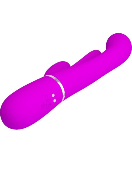 PRETTY LOVE SHANIA TRIPLE VIBRADOR RABBIT MULTIFUNCIAN ROSA