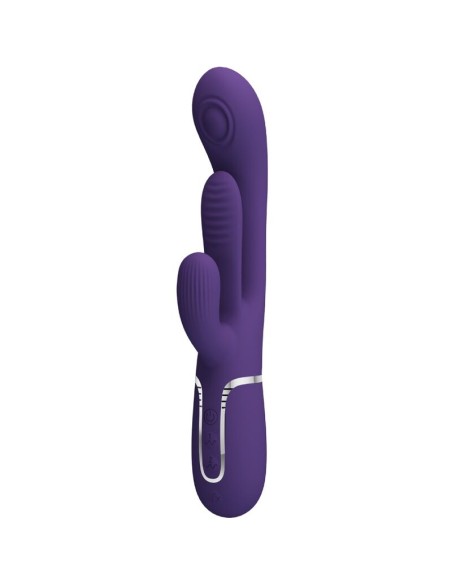 PRETTY LOVE SHANIA TRIPLE VIBRADOR RABBIT MULTIFUNCIAN MORADO